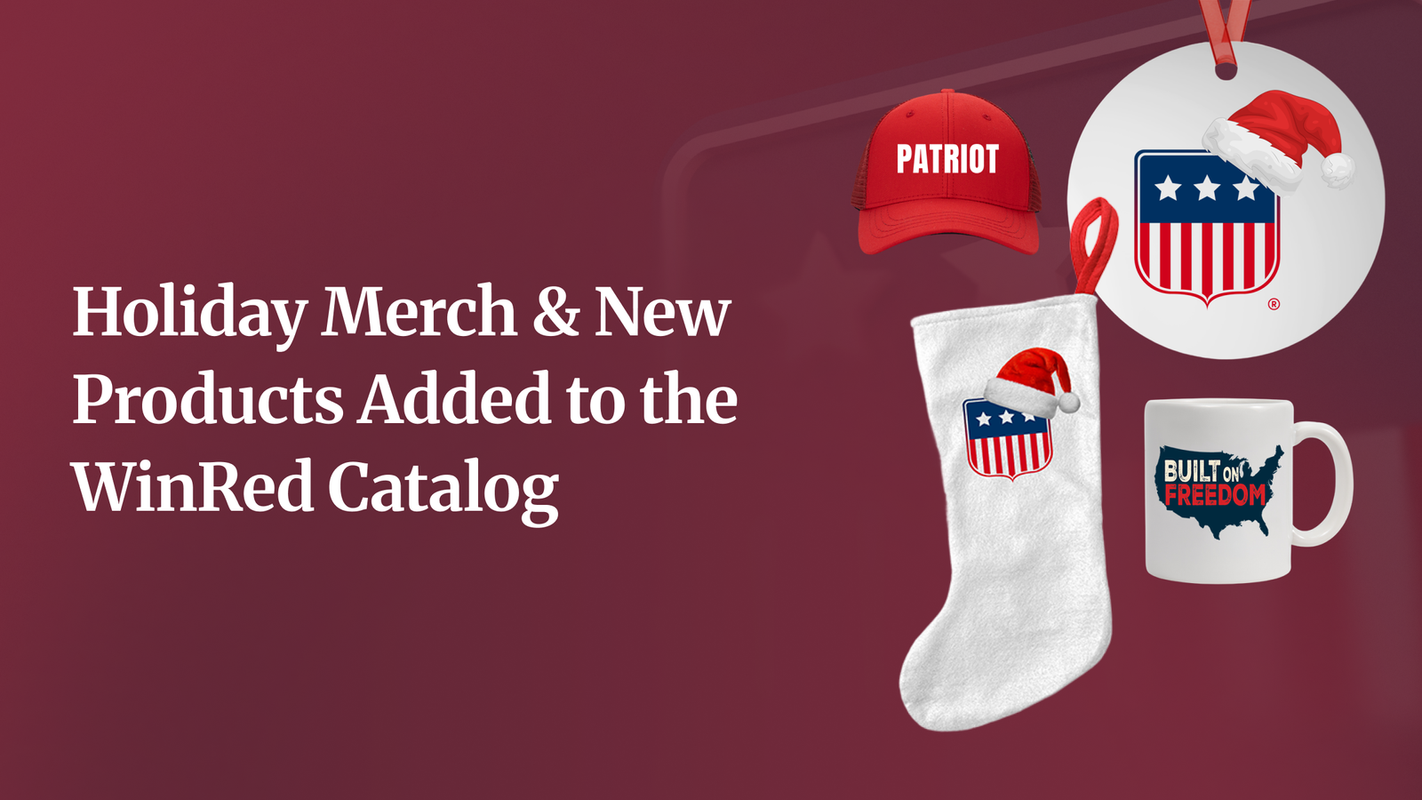 Holiday Merch & New Products Added to the WinRed Catalog